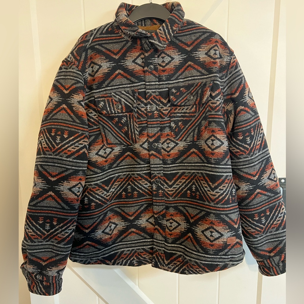 Jachs New York Premium Outdoor Men’s Xl Aztec Fleece- Lined Jacket